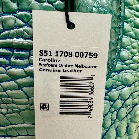 NWT Brahmin Seafoam Ombre Caroline Satchel - Picture 2 of 6